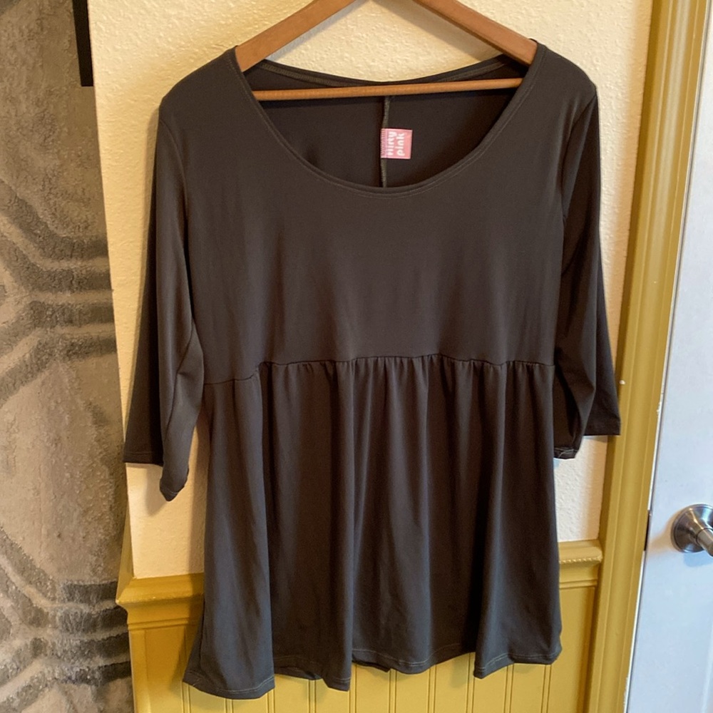 Olive Green 1X top